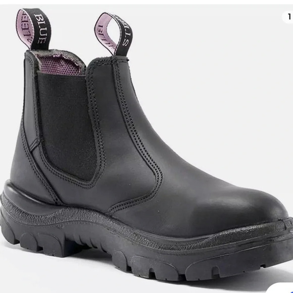 Steel Blue Ladies Hobart 6-inch Elastic Sided Slip On Boot, Black, size 40 - Picture 1 of 10